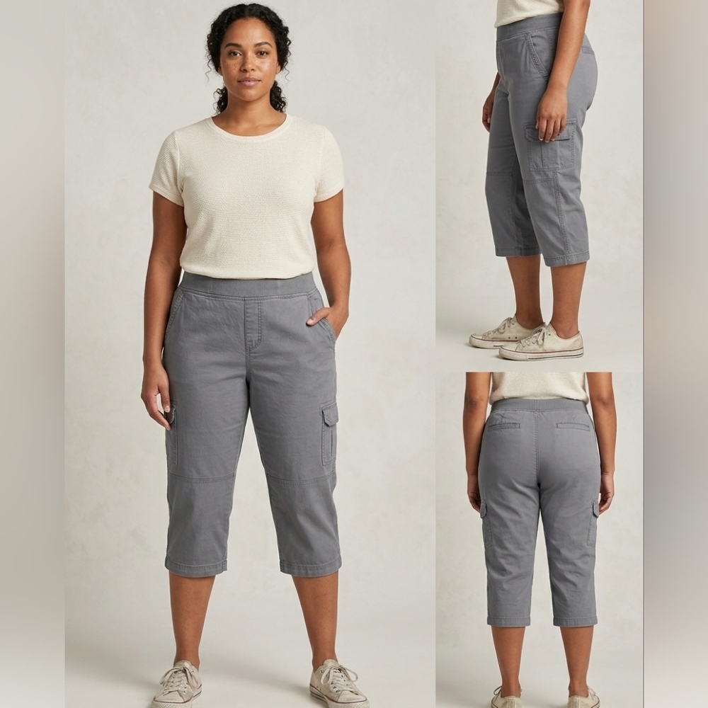 SONOMA  Cargo Shorts Capri In Gray